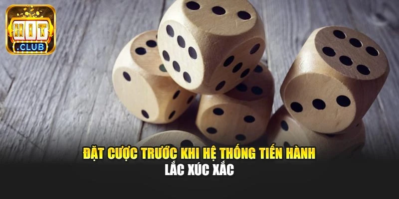 Đặt cược trước khi hệ thống tiến hành lắc xúc xắc