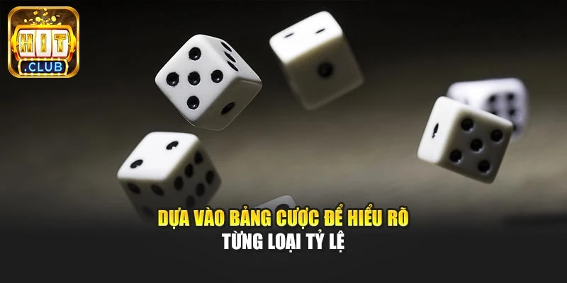 Dựa vào bảng cược để hiểu rõ từng loại tỷ lệ