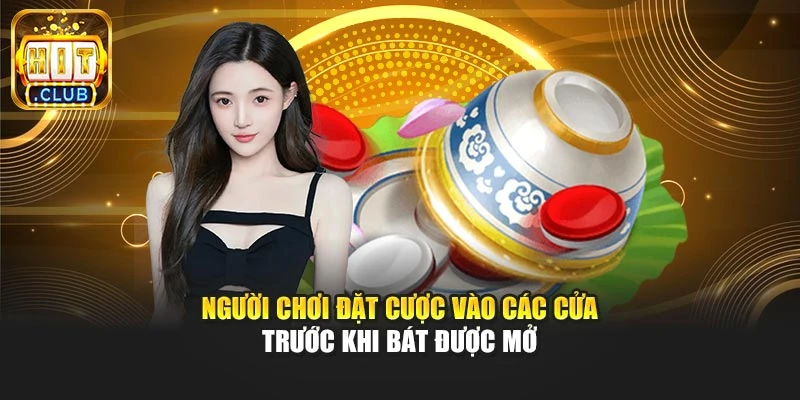 Người chơi đặt cược vào các cửa trước khi bát được mở